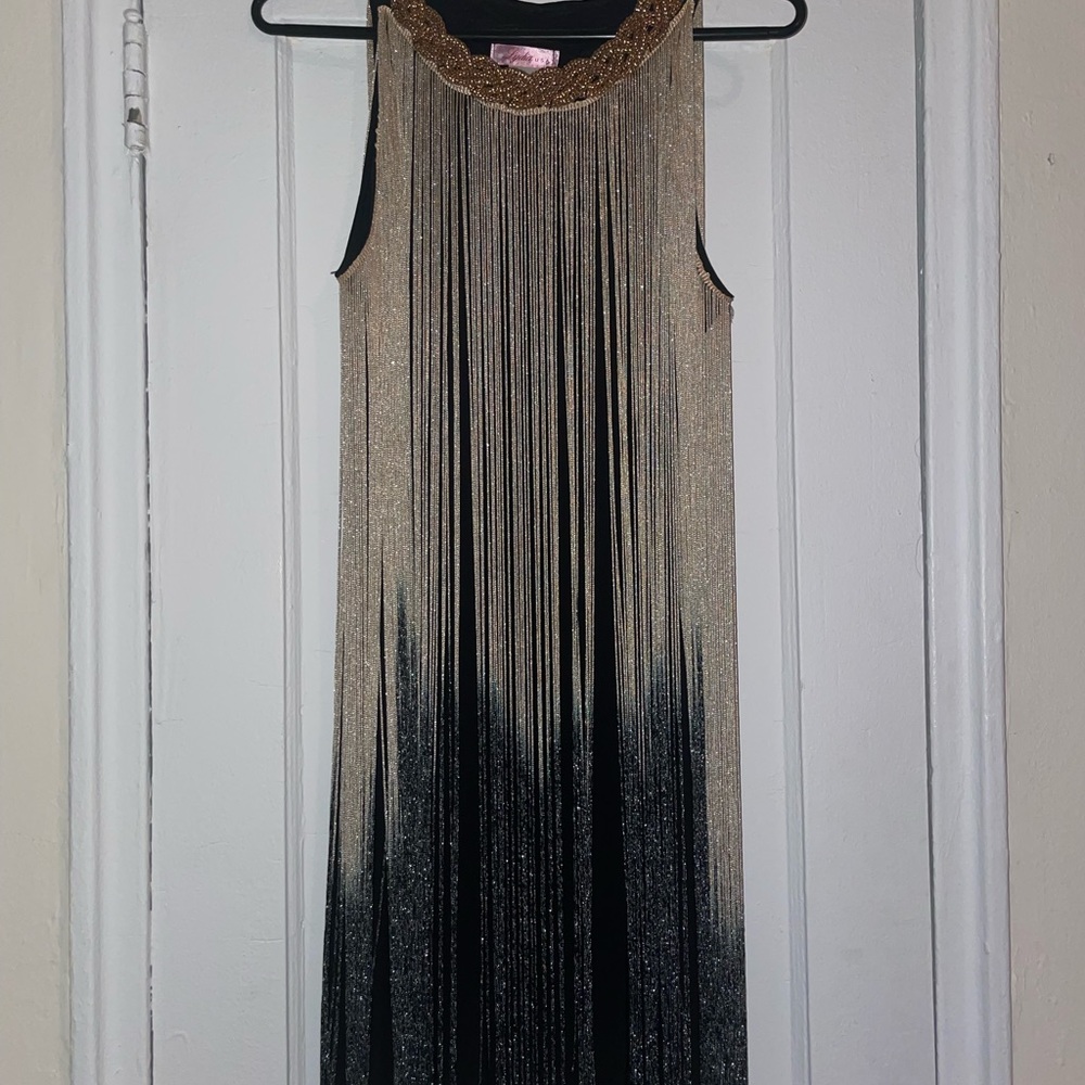 Party cocktail fringe dress